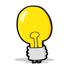 cartoon electric light bulb N13