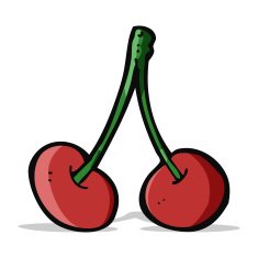 cartoon cherries N14