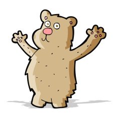 Cartoon funny bear N7