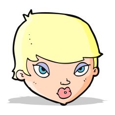 cartoon unimpressed woman N4