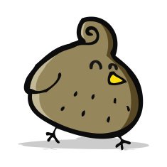 Cartoon Bird N182