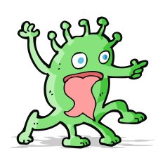 cartoon weird little alien N8