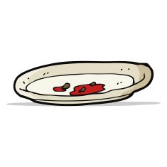 cartoon empty plate N8