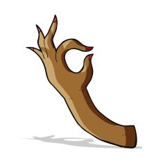cartoon hand symbol N19