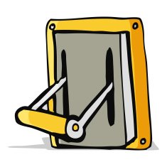 cartoon industrial machine lever N4
