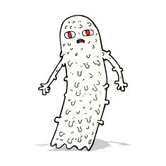 cartoon spooky ghost N59