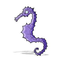 Cartoon Sea Horse N18
