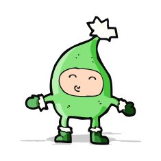 cartoon funny christmas character N5