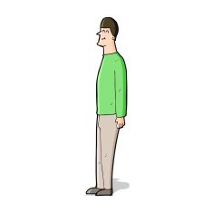 cartoon tall man N4
