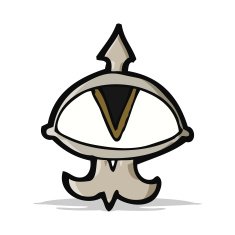 cartoon mystic eye symbol N9
