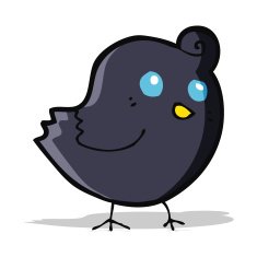 Cartoon Bird N184