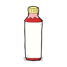 Cartoon Juice Bottle N12