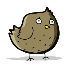 Cartoon Bird N185