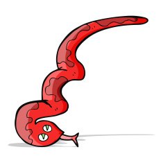 cartoon hissing snake N22