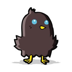 Cartoon Bird N186