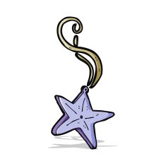 cartoon magic star necklace N4
