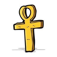 cartoon ankh symbol N4
