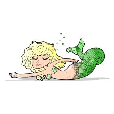 Cartoon Mermaid N25