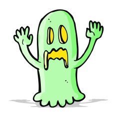 cartoon spooky ghost N60