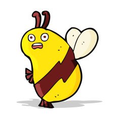 funny cartoon bee N11