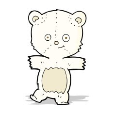 cartoon cute polar bear N19