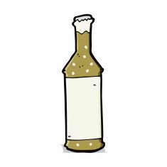 Cartoon Beer Bottle N9