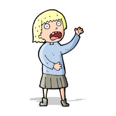 cartoon stressed out woman N10