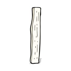 Cartoon Wood Post N5