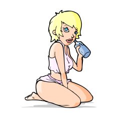 cartoon sexy gym girl N4