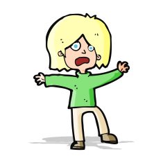cartoon unhappy person N4