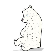 cartoon happy polar bear N3