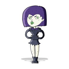 Cartoon Vampire Girl N94