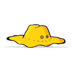 cartoon old australian hat N5