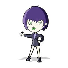 Cartoon Vampire Girl N95