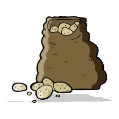 Cartoon Sack Of Potatoes N11