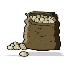 Cartoon Sack Of Potatoes N12