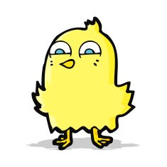 funny cartoon bird N78