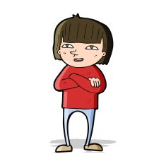 cartoon happy person N13