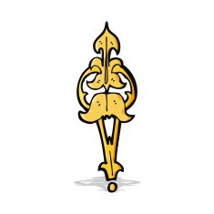cartoon ornate clasp N4