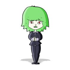 cartoon vampire woman N6