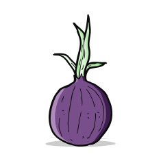 cartoon red onion N4
