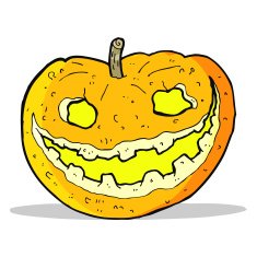 cartoon spooky pumpkin N10