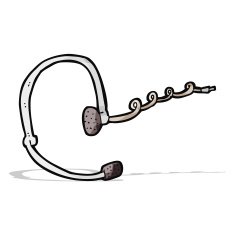 cartoon call center headset N4