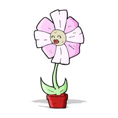 cartoon flower N217