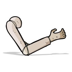 cartoon prosthetic arm N4