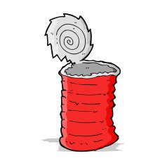 cartoon old tin can N5