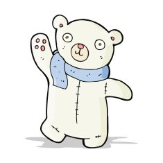 cute cartoon polar teddy bear N3