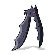 cartoon flying bat N3