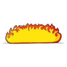 cartoon fire border N8