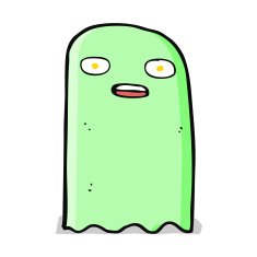 funny cartoon ghost N40